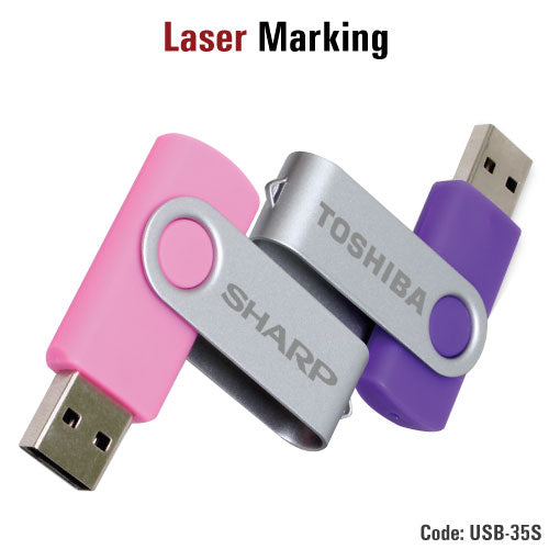 Swivel USBs Matt Silver Secondary image