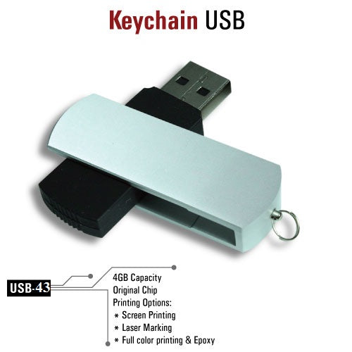 USB Flash Drives Metal Swivel - Al Masam Stationery LLC Main image