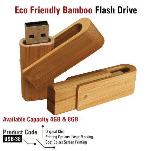 Bamboo USBs - Al Masam Stationery LLC Main image