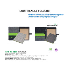 AMS-FO-3289 - KULUSUK  -  Eco Friendly Folders - Al Masam Stationery LLC