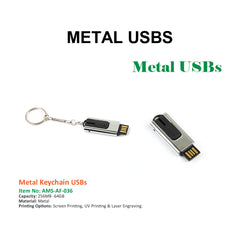 Metal Keychain USBs - Model 2 - Al Masam Stationery LLC