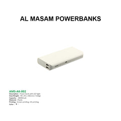 AMS-AK-002 - Powerbank with LED light - 28000 mAh - Al Masam Stationery LLC