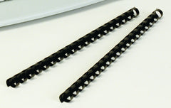 This Comb Binding Spiral is made of durable 12mm plastic, ensuring a strong and secure binding for your documents. Its comb design allows for easy insertion and removal of pages, making it a convenient choice for binding multiple documents. Perfect for both personal and professional use.  Comb binding spirals used for binding books &amp; presentations with the help of a comb binding machine. Usable for A4, A5 &amp; A3 size binding purposes.