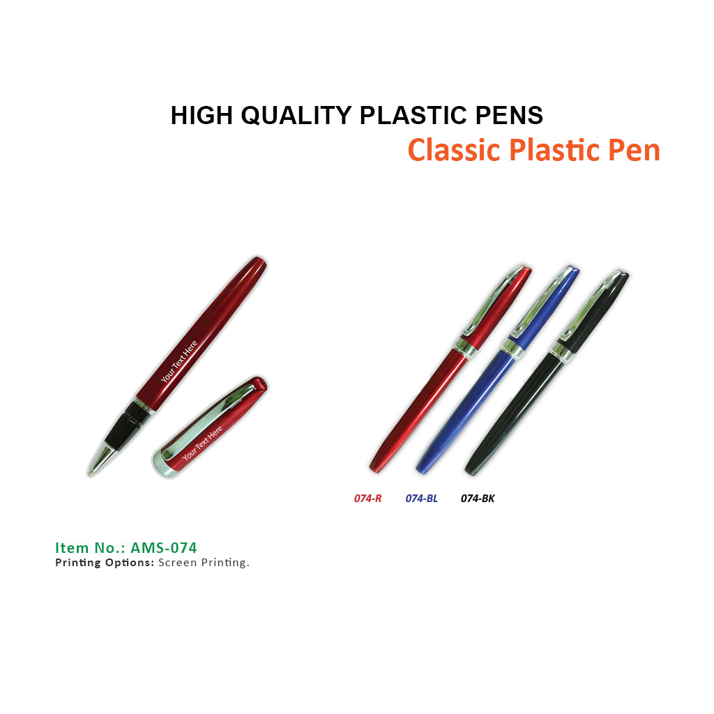 AMS-074 - Plastic pen Secondary image