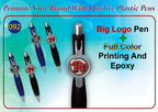 AMS- 092- Big logo plastic pen - Al Masam Stationery LLC