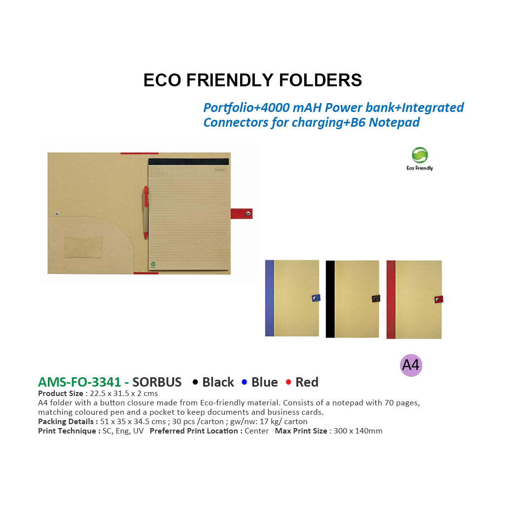 AMS-FO-3341 - SORBUS  -  Eco Friendly Folders Secondary image