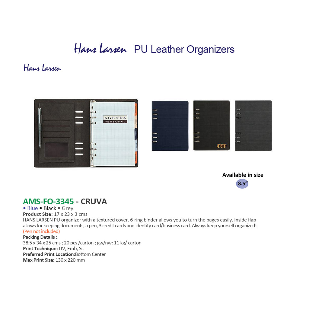 AMS-FO-3345 - Hans Larsen PU Leather Organizers Secondary image