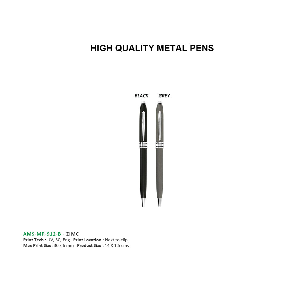 AMS- MP 912 B ZIMC Metal Ball Pen Secondary image