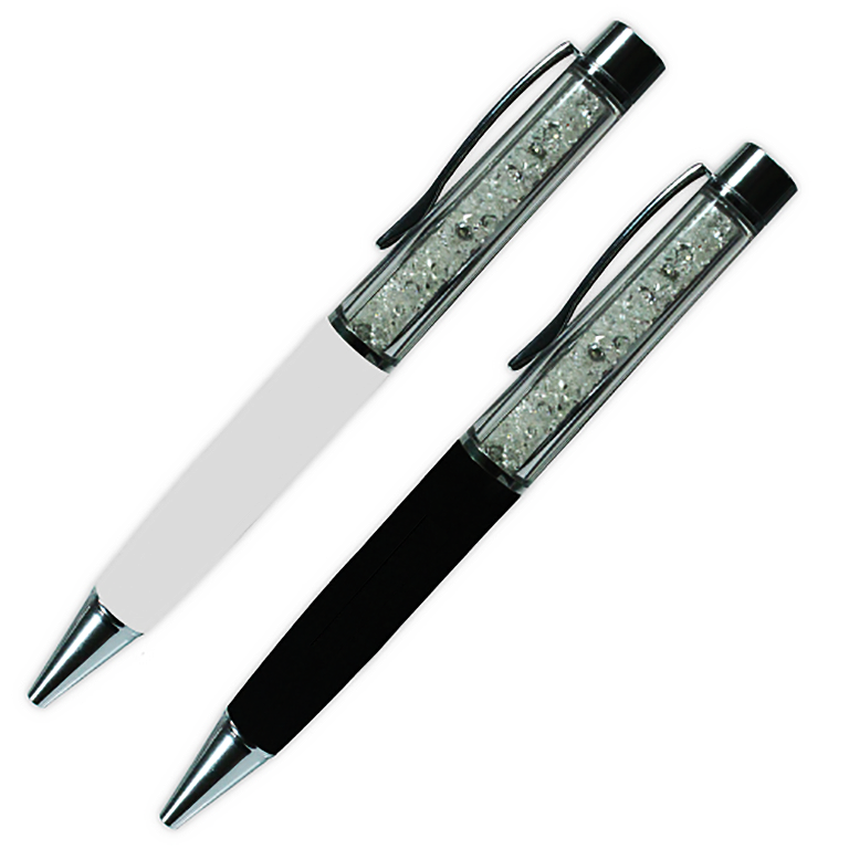AMS-PN-24 - Metal pen with Crystal design - Al Masam Stationery LLC Main image