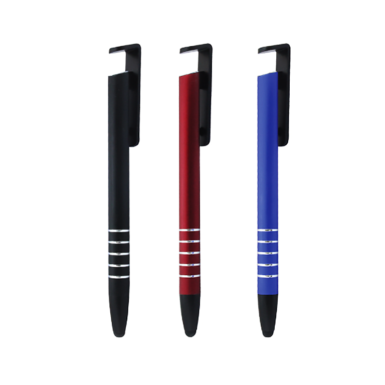 AMS-PN-35 - 3 in 1 Plastic pen (Pen + Mobile holder + Touch) - Al Masam Stationery LLC Main image