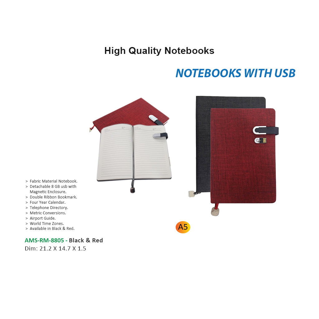 AMS-RM-8805 - NOTEBOOKS WITH USB Secondary image