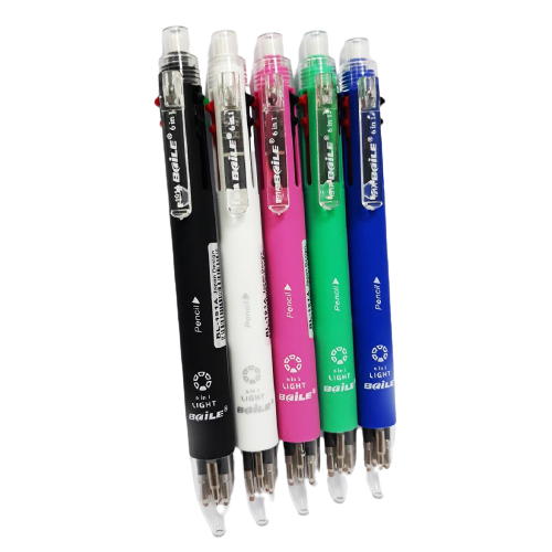 Ball Point & Pencil- 6 in 1 - Al Masam Stationery LLC Main image