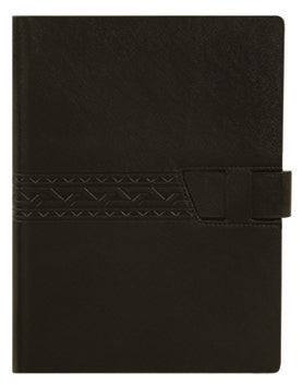 Hans Larsen AMS-FO 3343 Kyoc 8.5" PU Leather Organizer - Blue/ Black/Brown - Al Masam Stationery LLC