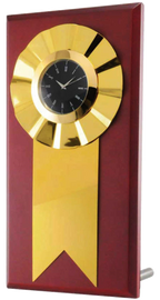 AMS- TC 666 AWARDE Metal Awards Wooden Award Clock Gold - Al Masam Stationery LLC