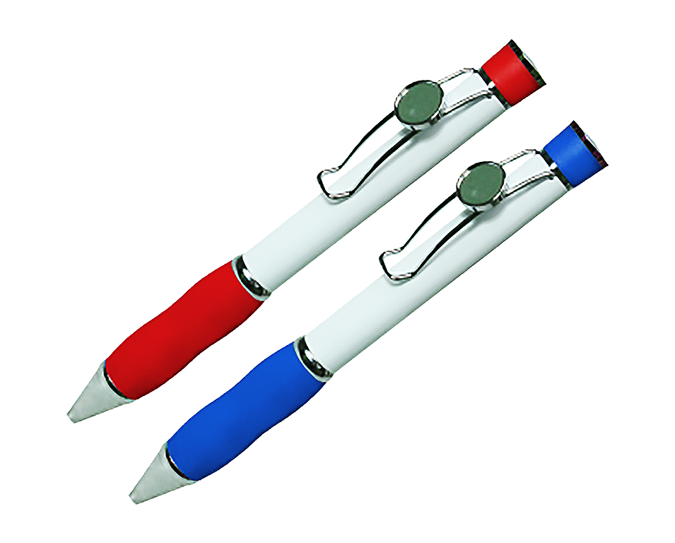 AMS-072 - Metal pen with round area for logo on clip - Al Masam Stationery LLC Main image