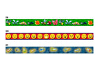 Decorative AMS borders for room decor, featuring colorful patterns suitable for enhancing walls and adding style.