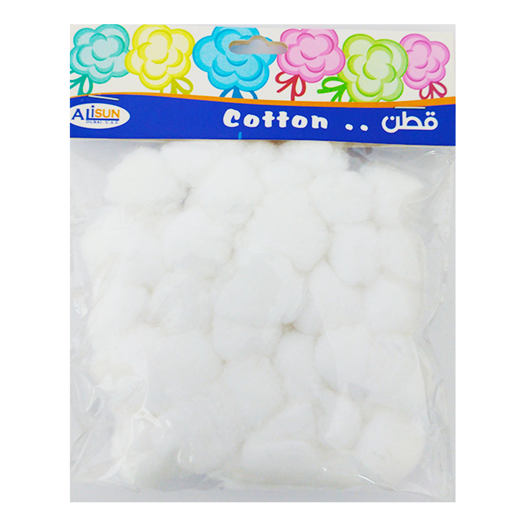 Cotton Balls White for Craft - Al Masam Stationery LLC Main image