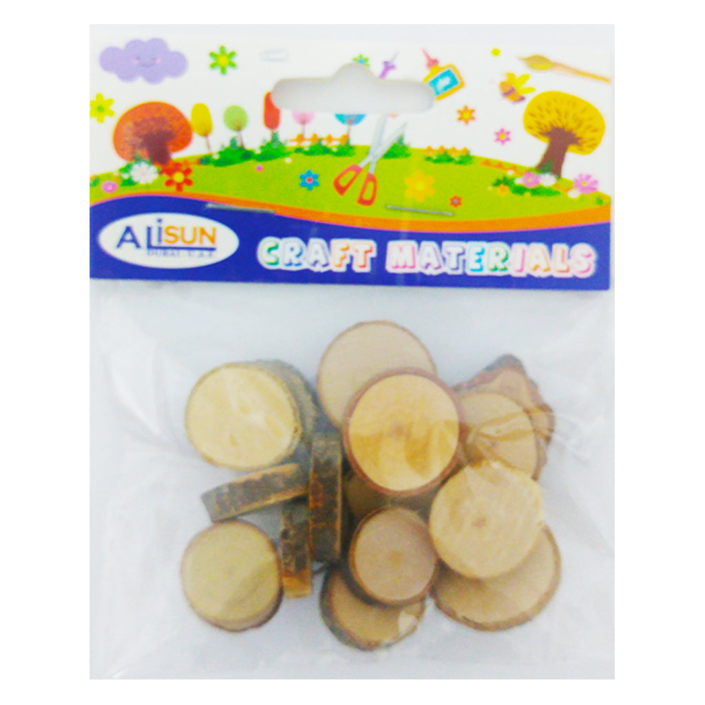 Craft Mat Wood Log pieces - Al Masam Stationery LLC Main image