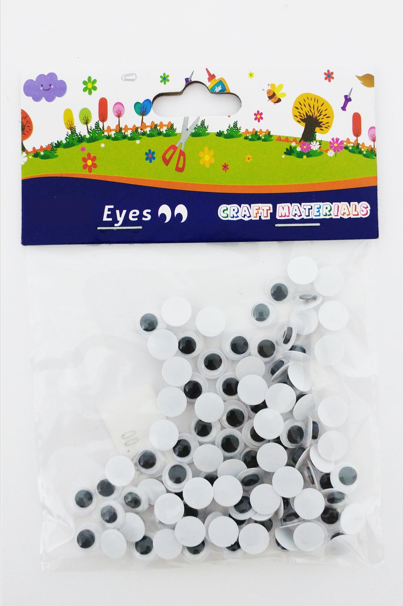 Googly Eyes for Craft Black 8mm - Al Masam Stationery LLC Main image