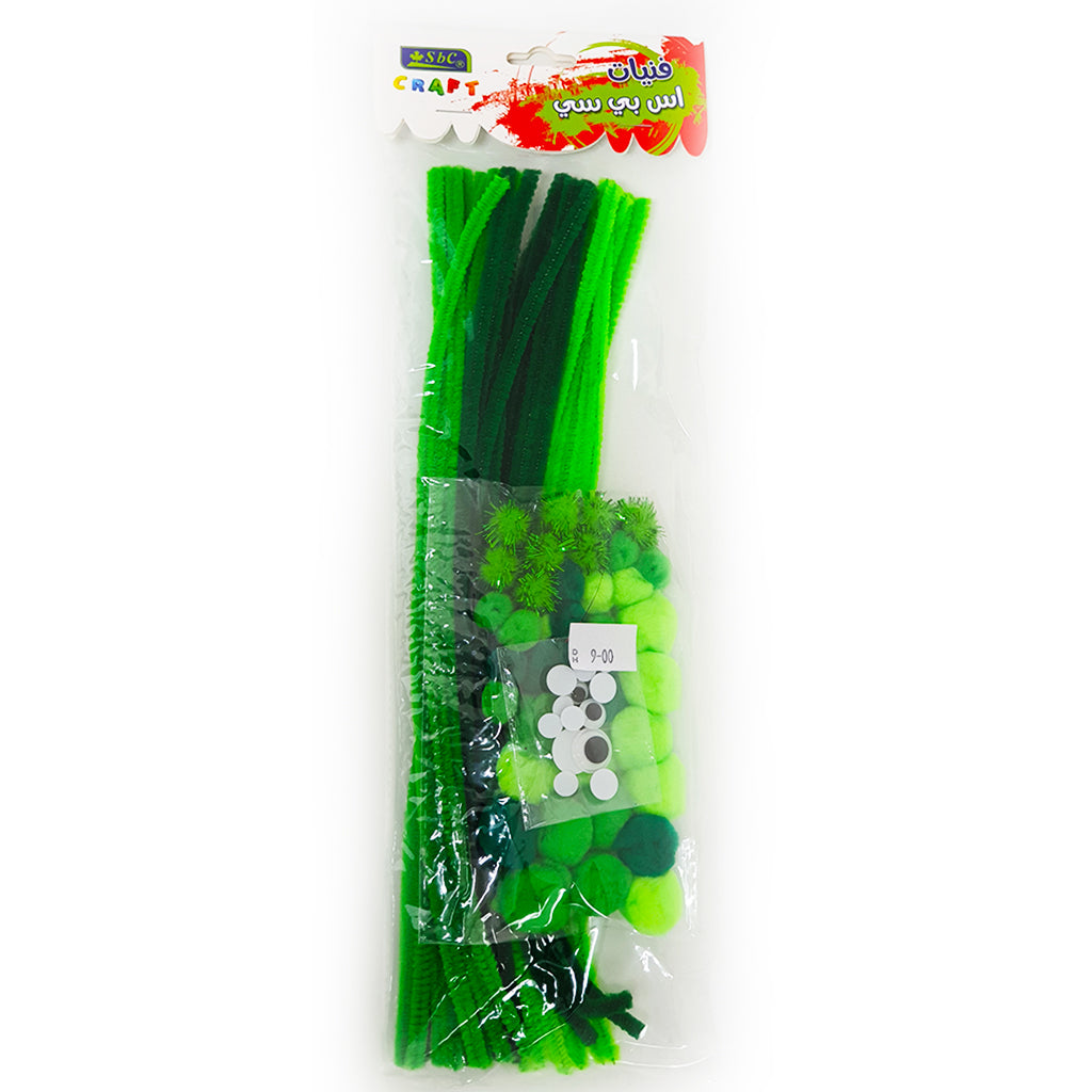 Pipe Cleaner +Eyes+Wool+Ball Mix Set - Al Masam Stationery LLC Main image