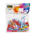 Wooden Clips Assorted Colour - Al Masam Stationery LLC