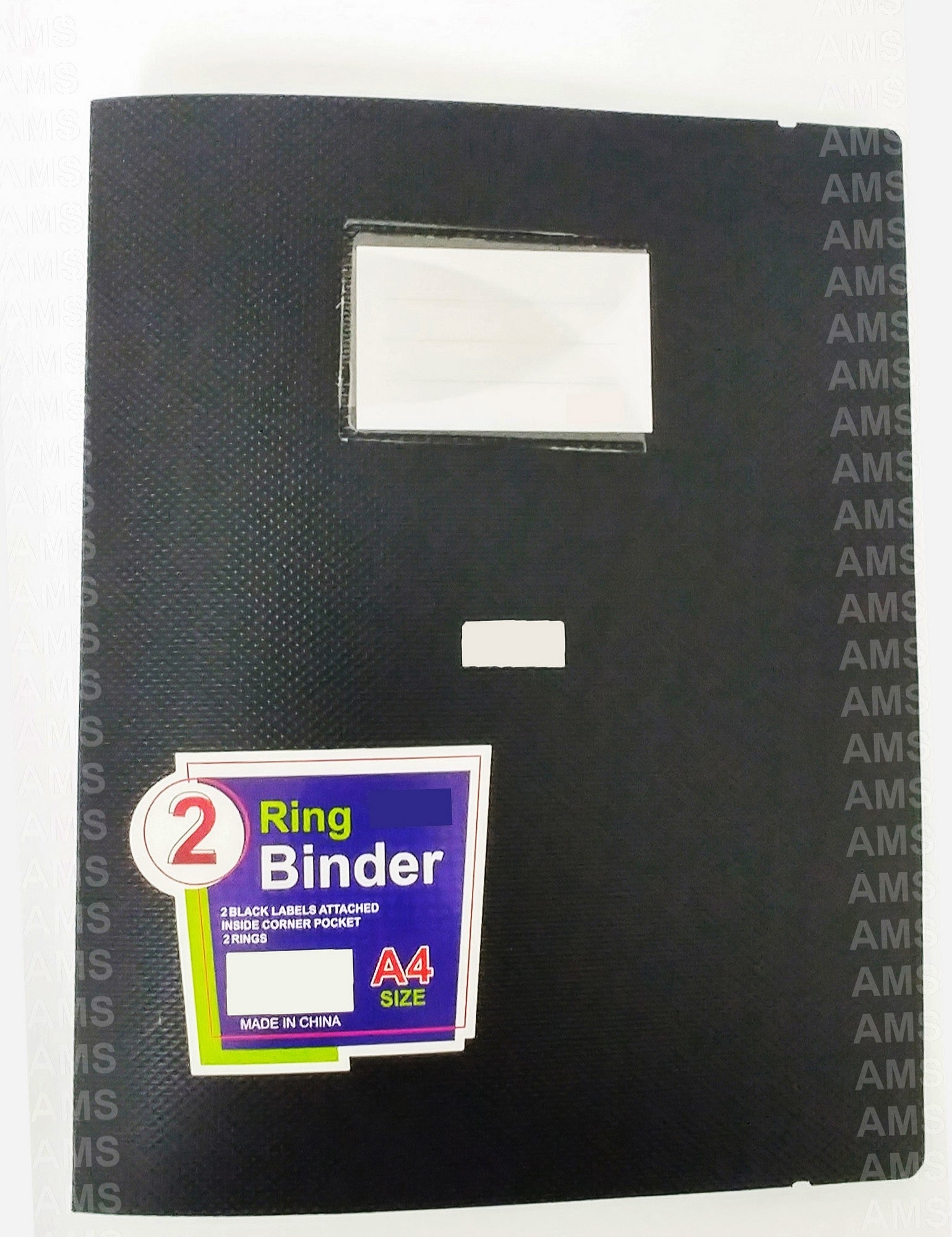 2 Ring Binder Black with Rubber Band - Al Masam Stationery LLC Main image