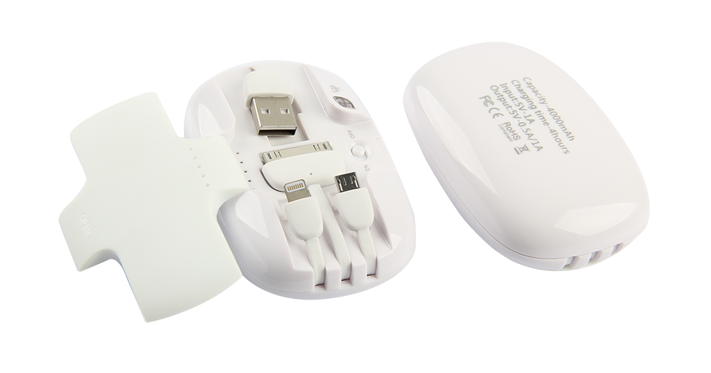 AMS-AK-034 - Mouse shaped powerbank - 4,000 mah - Al Masam Stationery LLC