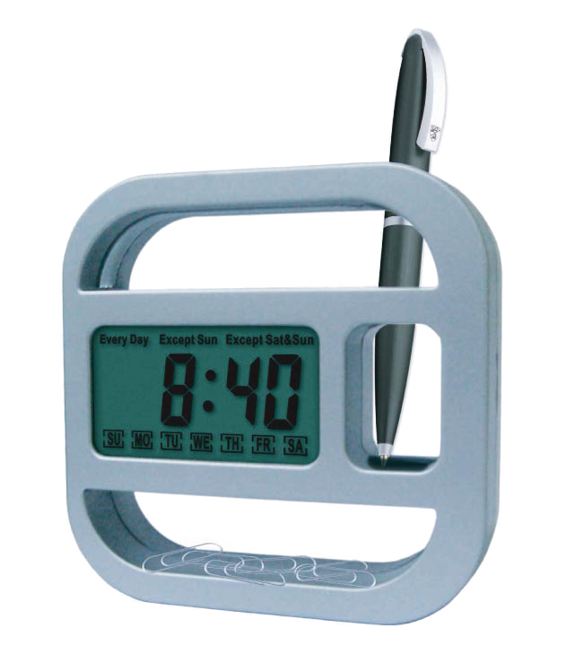 AMS- DT 571 MHUTOF Desk Clock with Day Function - Al Masam Stationery LLC Main image