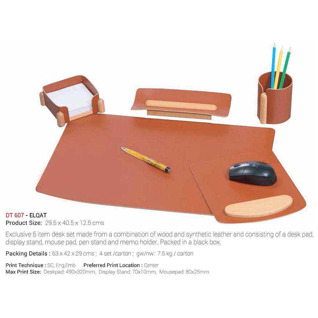 AMS- DT - 607 - ELQAT - 5 Item Desk Set Secondary image