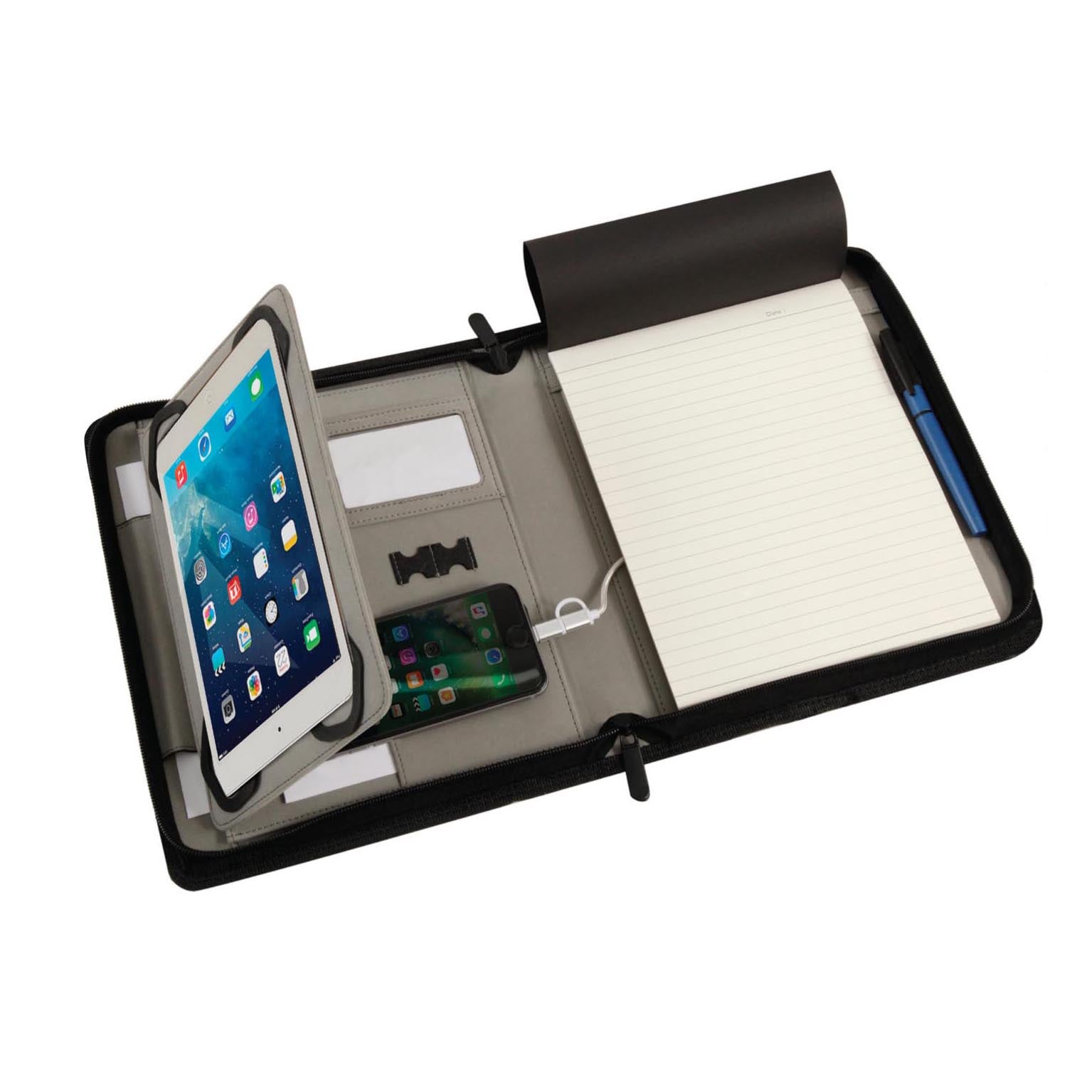 AMS-ITFO 110 Instar  - 8000mah Powerbank Folder with Handle (Black) - Al Masam Stationery LLC Main image