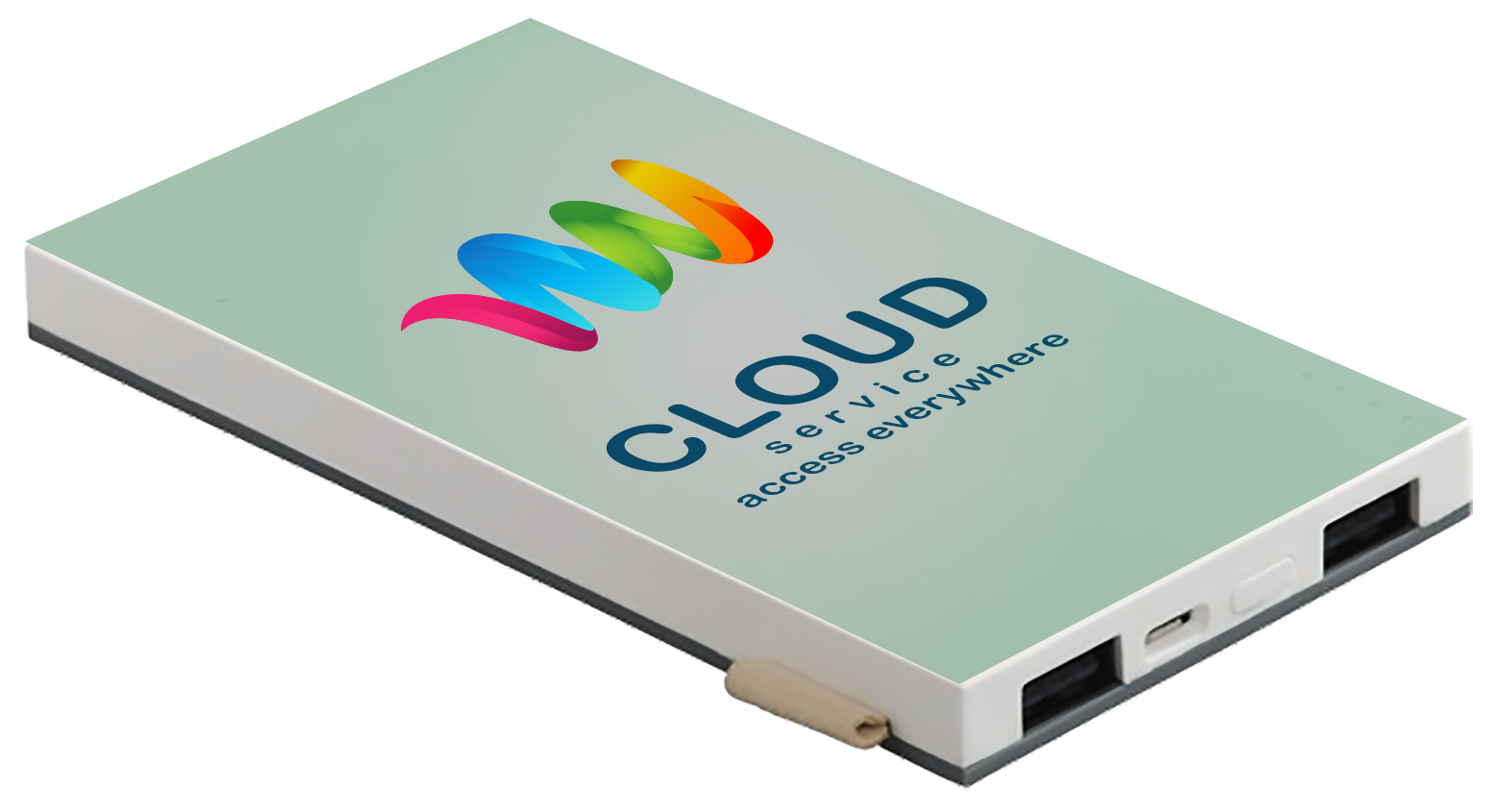 AMS-ITPB-426 - NKER - 4000 MAh Flat Power Bank with Dual USB Output - Al Masam Stationery LLC Main image