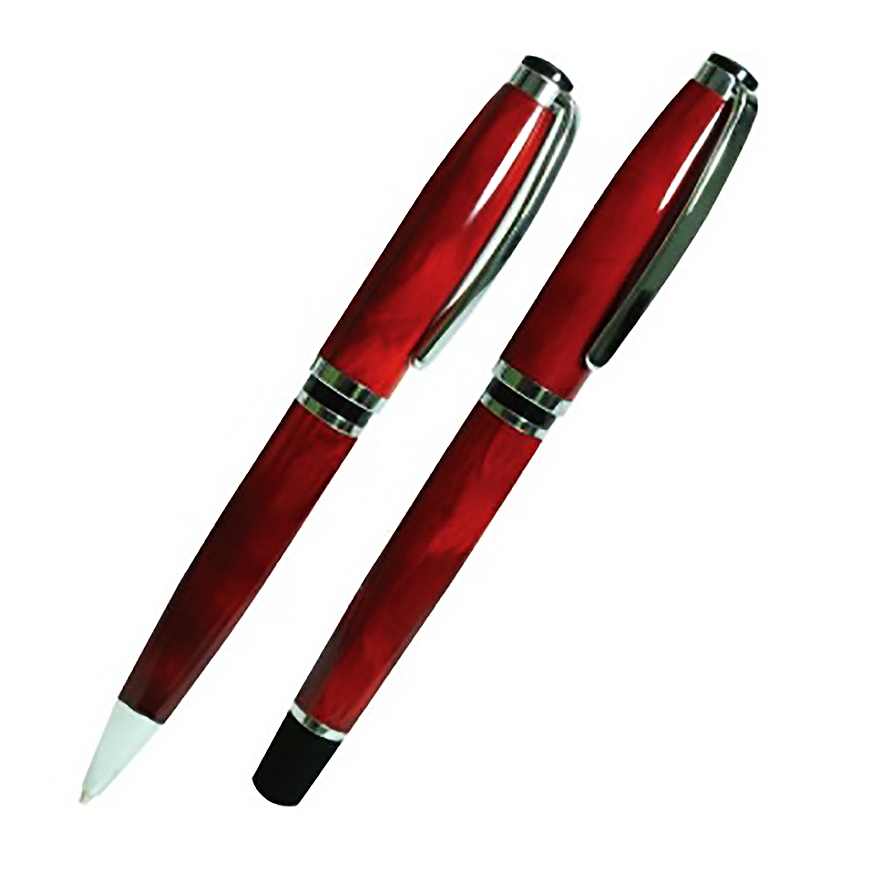 AMS-PN-08 - Metal Pen Maroon Color - Al Masam Stationery LLC Main image
