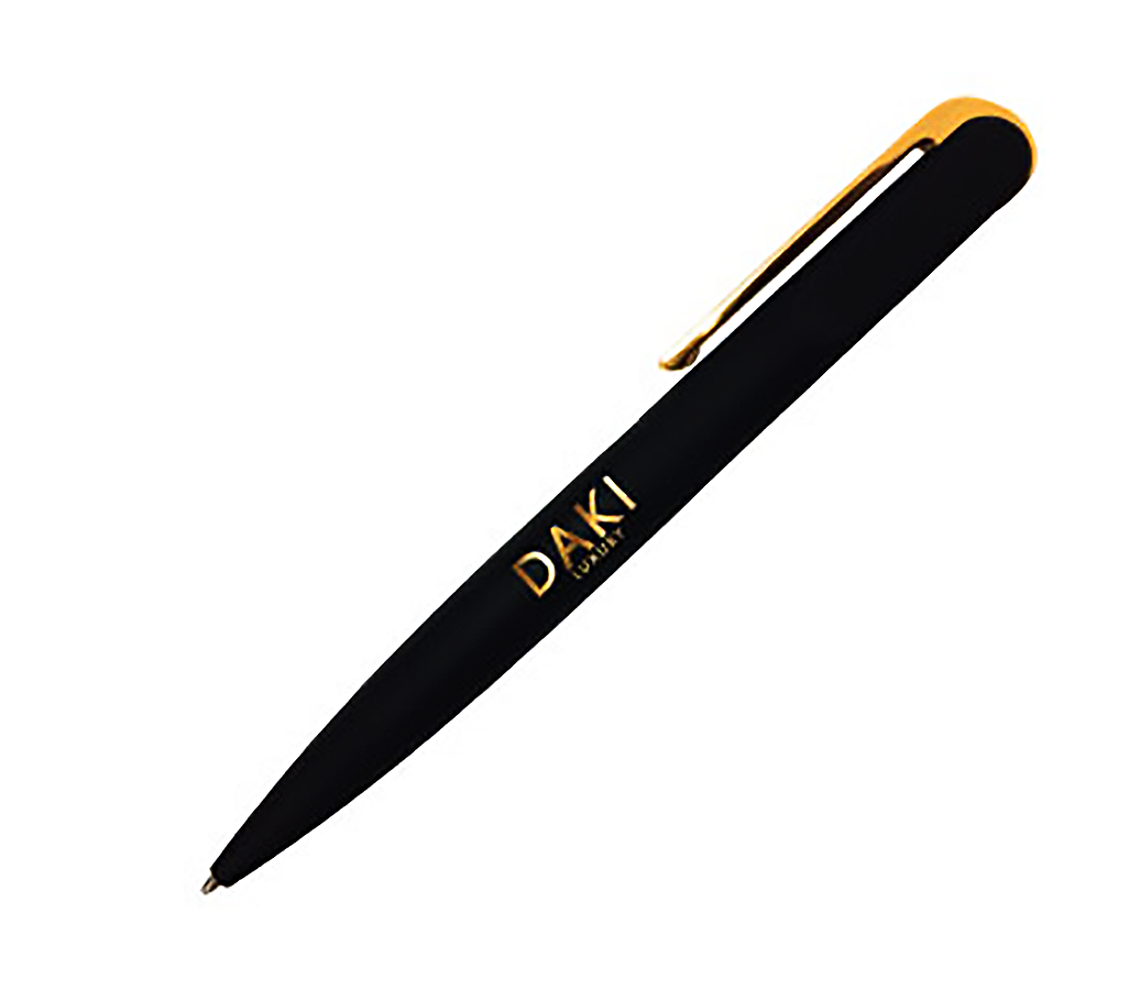 AMS-PN-37 - (Metal pen, Rubberized texture, Gold plated nib) - Al Masam Stationery LLC Main image