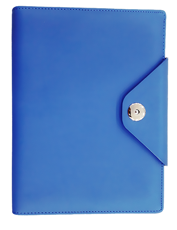 AMS-RM-200-F-56 - BLUE PU LEATHER ORGANIZER - Al Masam Stationery LLC Main image