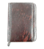 AMS-RM-356 - Marble Brown Zipped folder - Al Masam Stationery LLC