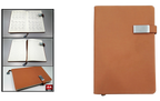 AMS-RM-8504 - Brown -A4 size- Soft touch Notebooks - Al Masam Stationery LLC
