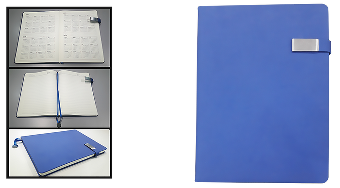 AMS-RM-8504 - Dark Blue - A4 size- Soft touch Notebooks - Al Masam Stationery LLC