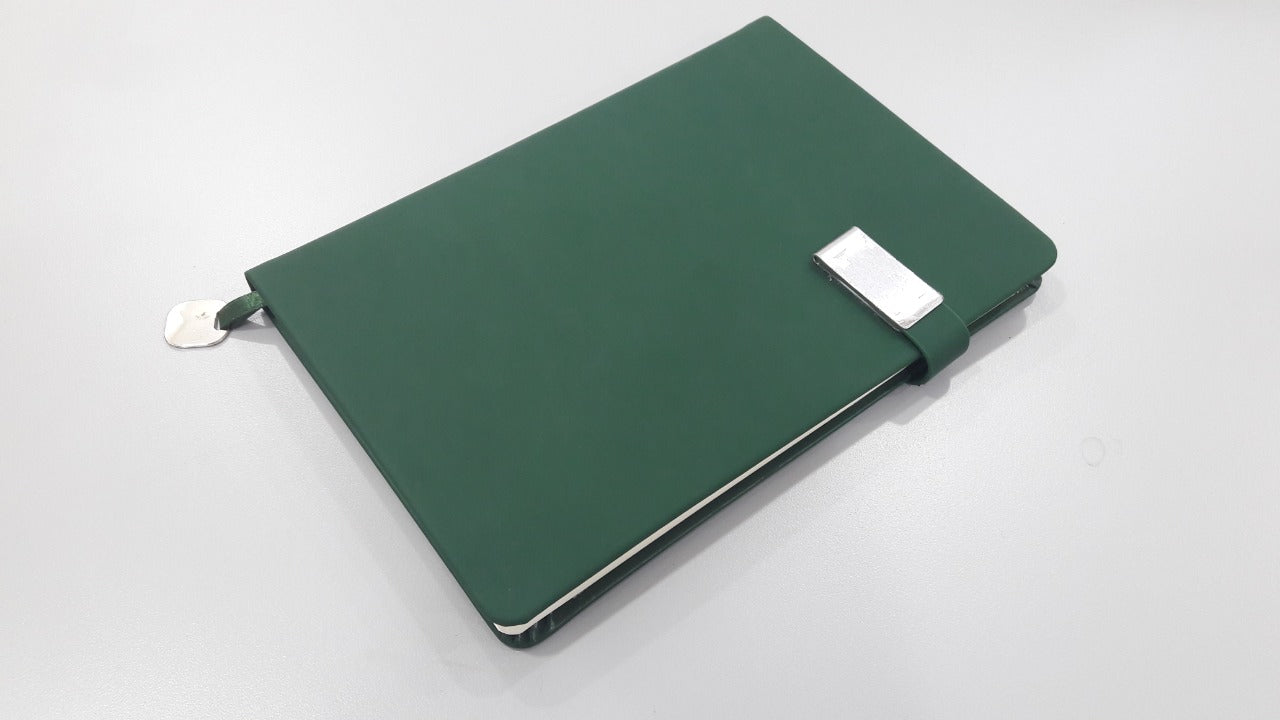 AMS-RM-8504 - GREEN - A4 size - Soft touch Notebooks - Al Masam Stationery LLC Main image