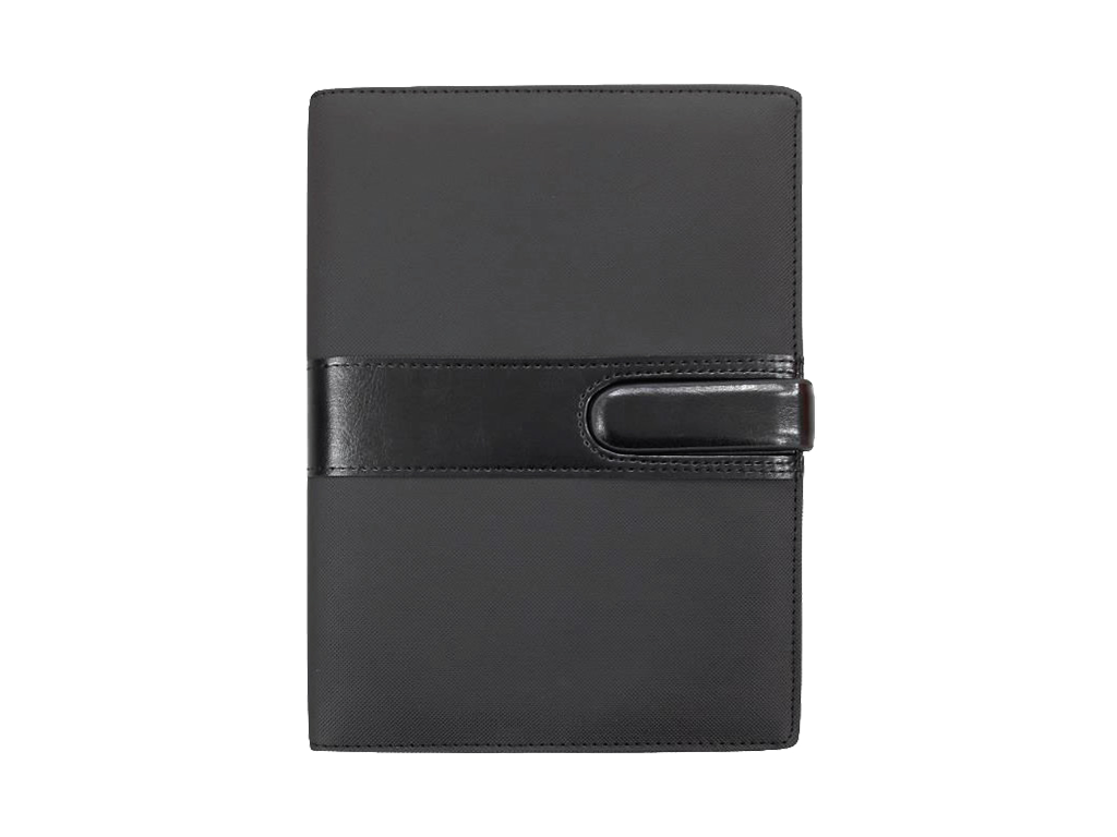 AMS-RM-S 10 - Black PU Leather Organizer - Al Masam Stationery LLC Main image