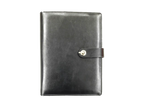 AMS-RM-S 21 - (Black) PU Leather Organizer - Al Masam Stationery LLC