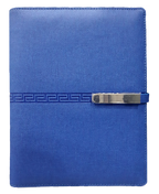 AMS-RM-S-220 - BLUE PU LEATHER ORGANIZER - Al Masam Stationery LLC