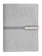 AMS-RM-S-220 - (Grey) - PU Leather Organizer - Al Masam Stationery LLC