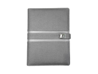 AMS-RM-S 23 - (Grey) PU Leather Organizer - Al Masam Stationery LLC