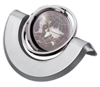AMS -TC 614 - SPINL  - 3-Angle Gyro Spinning Mag Globe Clock Desktop - Al Masam Stationery LLC