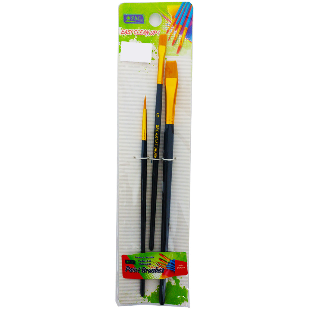 Artist Brush Assorted Wooden Set - Al Masam Stationery LLC Main image