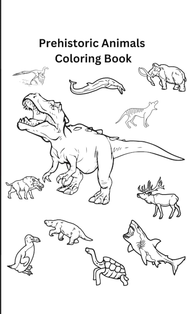 Children Fancy Colouring - Prehist Animals Ap4166 - Al Masam Stationery LLC Main image