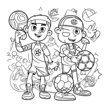 Children Fancy Colouring - Sports Ap4104 - Al Masam Stationery LLC Main image