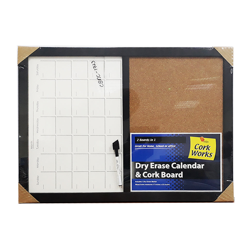 Cork Board & Dry Erase Monthly Planner - Al Masam Stationery LLC Main image
