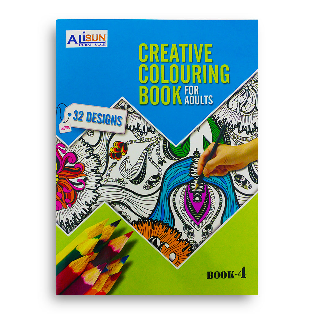 Creative Coloring Book For Adults Level 4 - Al Masam Stationery LLC Main image