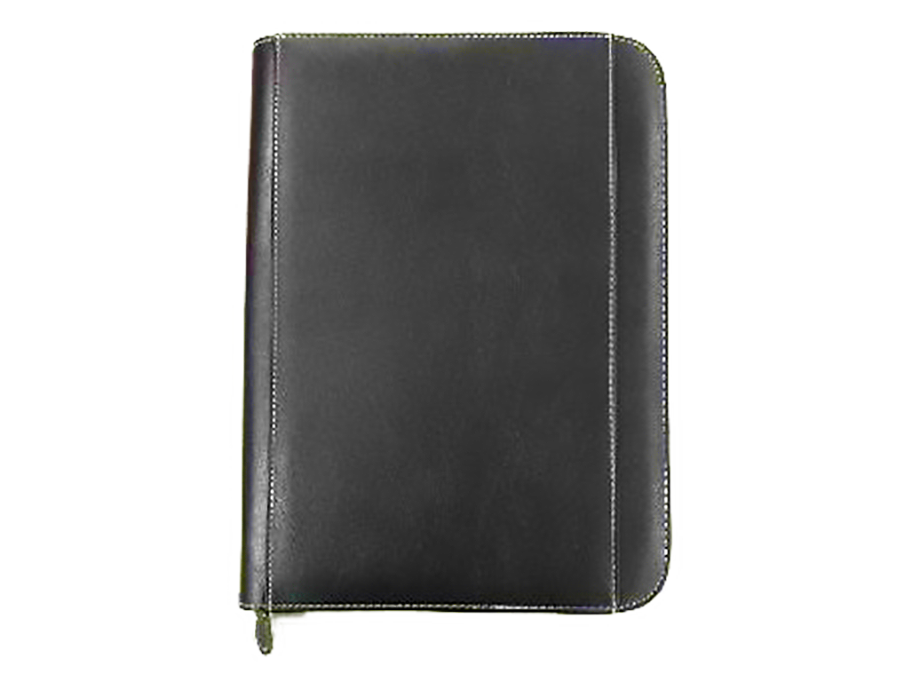 Details AMS-RM-356 - Black Zipped folder - Al Masam Stationery LLC Main image
